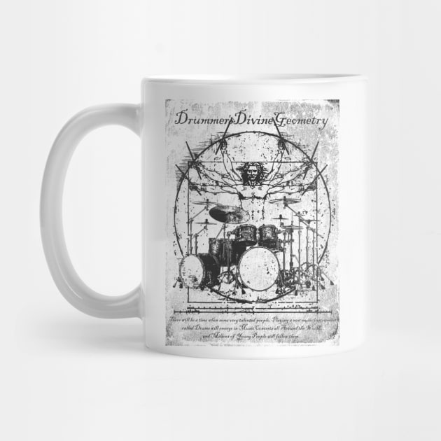 Cool Tees Da Vinci Drums Perfect Drummer by COOLTEESCLUB